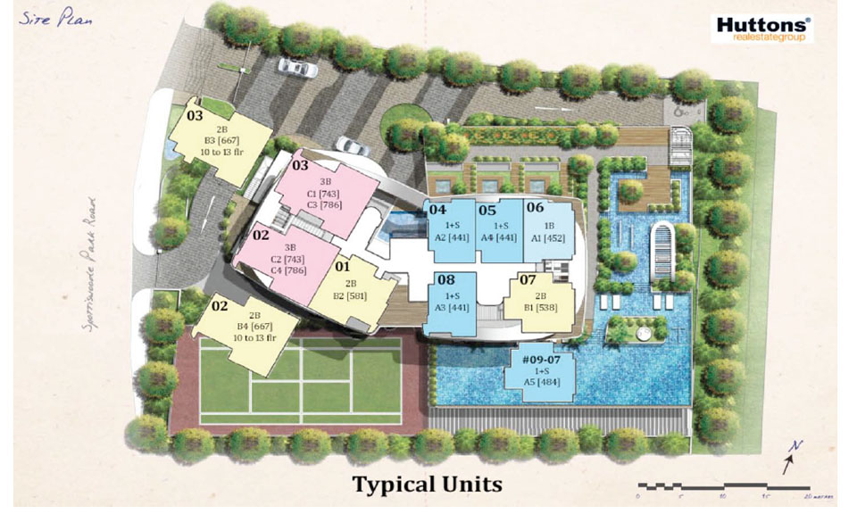 Spottiswoode Suites Siteplan